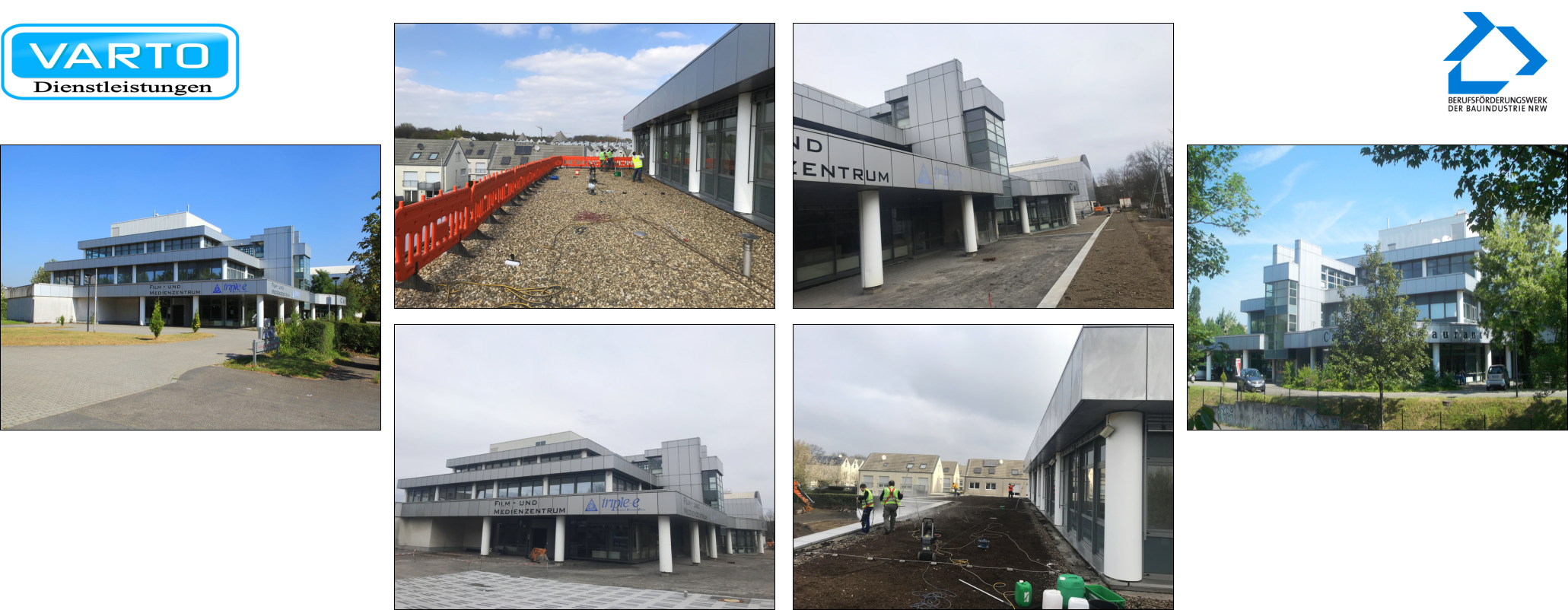 Fassadenreinigung-Baureinigung / Ausbildungszentrum Oberhausen