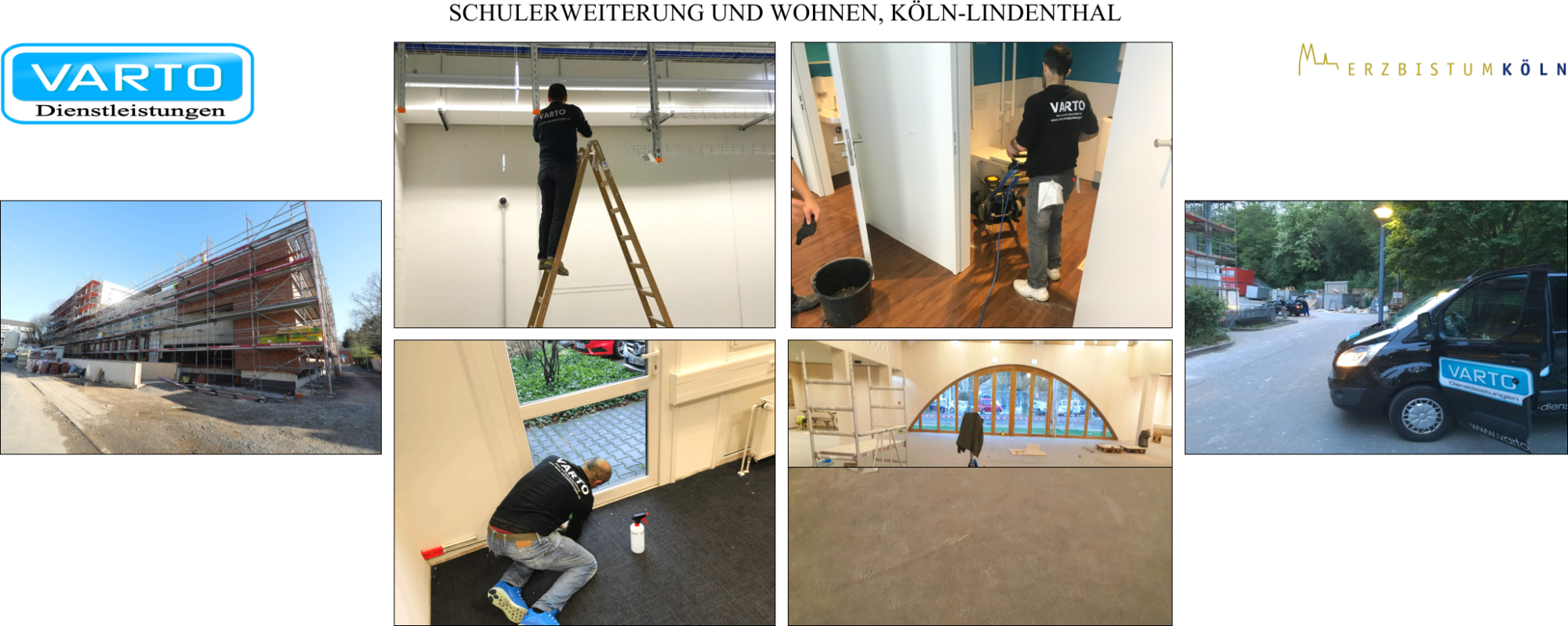Baureinigung VARTO / SCHULERWEITERUNG UND WOHNEN, KÖLN-LINDENTHAL