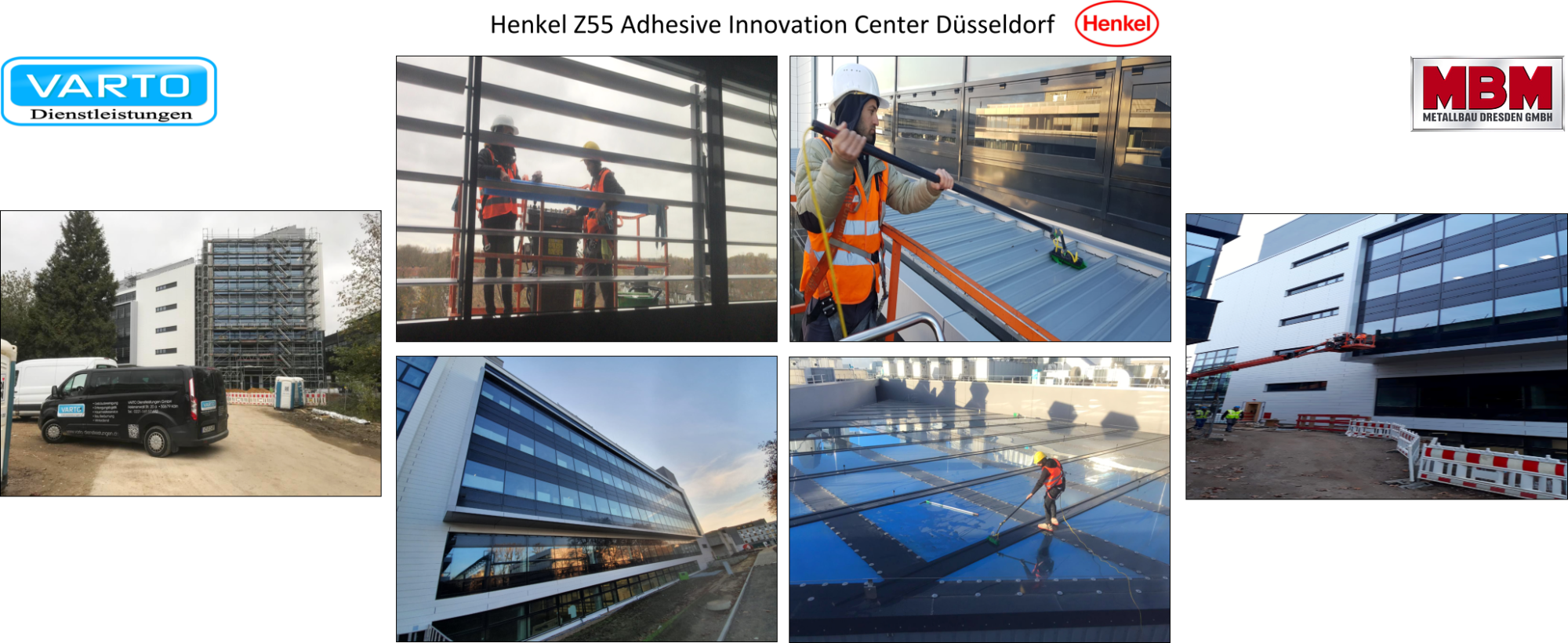 Glas- Fassadenreinigung / Henkel in Düssedorf